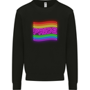 LGBT Pride Gay Pride Day Awareness Mens Sweatshirt Jumper Black