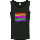 LGBT Pride Gay Pride Day Awareness Mens Vest Tank Top Black