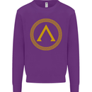 Lambda Gym Spartan Bodybuilding Fitness Kids Sweatshirt Jumper Purple