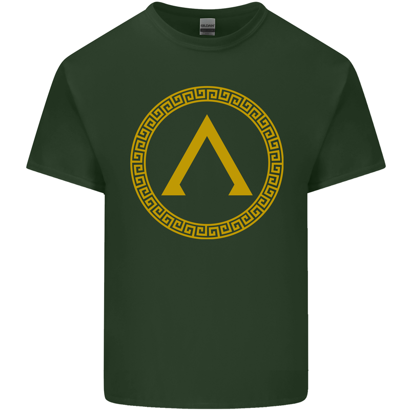 Lambda Gym Spartan Bodybuilding Fitness Mens Cotton T-Shirt Tee Top Forest Green