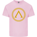 Lambda Gym Spartan Bodybuilding Fitness Mens Cotton T-Shirt Tee Top Light Pink