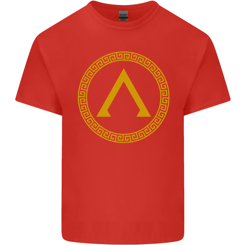 Lambda Gym Spartan Bodybuilding Fitness Mens Cotton T-Shirt Tee Top Red