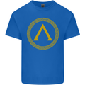 Lambda Gym Spartan Bodybuilding Fitness Mens Cotton T-Shirt Tee Top Royal Blue
