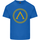 Lambda Gym Spartan Bodybuilding Fitness Mens Cotton T-Shirt Tee Top Royal Blue