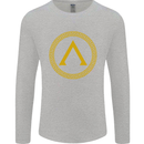 Lambda Gym Spartan Bodybuilding Fitness Mens Long Sleeve T-Shirt Sports Grey