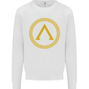 Lambda Gym Spartan Bodybuilding Fitness Mens Sweatshirt Jumper White