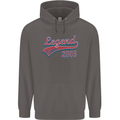 Legend Since 18th Birthday 2005 Mens 80% Cotton Hoodie Charcoal