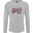 Legend Since 19th Birthday 2004 Mens Long Sleeve T-Shirt Sports Grey