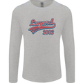 Legend Since 20th Birthday 2003 Mens Long Sleeve T-Shirt Sports Grey