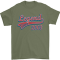 Legend Since 20th Birthday 2003 Mens T-Shirt 100% Cotton Military Green