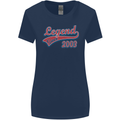 Legend Since 20th Birthday 2003 Womens Wider Cut T-Shirt Navy Blue
