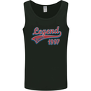 Legend Since 26th Birthday 1997 Mens Vest Tank Top Black