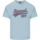 Legend Since 46th Birthday 1977 Mens Cotton T-Shirt Tee Top Light Blue