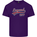 Legend Since 46th Birthday 1977 Mens Cotton T-Shirt Tee Top Purple