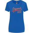 Legend Since 50th Birthday 1973 Womens Wider Cut T-Shirt Royal Blue