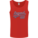 Legend Since 66th Birthday 1957 Mens Vest Tank Top Red