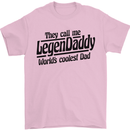 Legendaddy Funny Father's Day Daddy Mens T-Shirt Cotton Gildan Light Pink