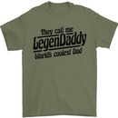 Legendaddy Funny Father's Day Daddy Mens T-Shirt Cotton Gildan Military Green