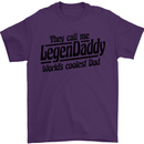Legendaddy Funny Father's Day Daddy Mens T-Shirt Cotton Gildan Purple