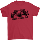 Legendaddy Funny Father's Day Daddy Mens T-Shirt Cotton Gildan Red