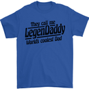 Legendaddy Funny Father's Day Daddy Mens T-Shirt Cotton Gildan Royal Blue