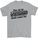 Legendaddy Funny Father's Day Daddy Mens T-Shirt Cotton Gildan Sports Grey