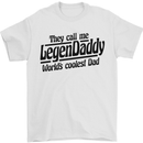 Legendaddy Funny Father's Day Daddy Mens T-Shirt Cotton Gildan White