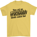 Legendaddy Funny Father's Day Daddy Mens T-Shirt Cotton Gildan Yellow