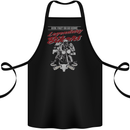 Legendary Bikers Skull Motorcycle Motorbike Cotton Apron 100% Organic Black