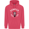 Legendary British Scooter Motorcycle MOD Childrens Kids Hoodie Heliconia
