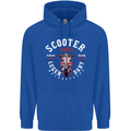 Legendary British Scooter Motorcycle MOD Childrens Kids Hoodie Royal Blue