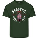 Legendary British Scooter Motorcycle MOD Mens Cotton T-Shirt Tee Top Forest Green