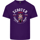 Legendary British Scooter Motorcycle MOD Mens Cotton T-Shirt Tee Top Purple
