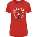 Legendary British Scooter Motorcycle MOD Womens Wider Cut T-Shirt Red