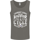 Legendary Motorcycle Riders Motorbike Biker Mens Vest Tank Top Charcoal