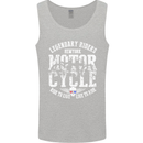 Legendary Motorcycle Riders Motorbike Biker Mens Vest Tank Top Sports Grey