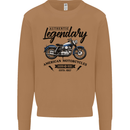 Legendary Motorcycles Biker Cafe Racer Mens Sweatshirt Jumper Caramel Latte