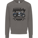Legendary Motorcycles Biker Cafe Racer Mens Sweatshirt Jumper Charcoal