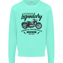 Legendary Motorcycles Biker Cafe Racer Mens Sweatshirt Jumper Peppermint