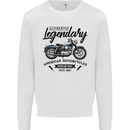 Legendary Motorcycles Biker Cafe Racer Mens Sweatshirt Jumper White