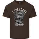 Legendary Shovelhead Motorcycle Biker Mens Cotton T-Shirt Tee Top Dark Chocolate