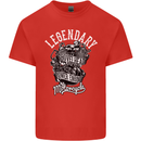 Legendary Shovelhead Motorcycle Biker Mens Cotton T-Shirt Tee Top Red