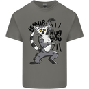 Lemur Hug You Kids T-Shirt Childrens Charcoal