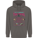 Let's Summon the Devil Ouija Board Demons Mens 80% Cotton Hoodie Charcoal