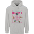 Let's Summon the Devil Ouija Board Demons Mens 80% Cotton Hoodie Sports Grey
