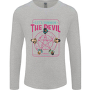 Let's Summon the Devil Ouija Board Demons Mens Long Sleeve T-Shirt Sports Grey