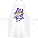 Lets Get Naked Cotton Apron 100% Organic White