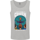 Lets Make a Coven Halloween Satanic Horror Mens Vest Tank Top Sports Grey