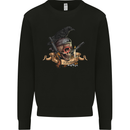 Libertad Skull Freedom Pirate Crow Raven Kids Sweatshirt Jumper Black