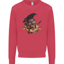 Libertad Skull Freedom Pirate Crow Raven Kids Sweatshirt Jumper Heliconia